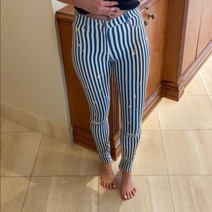 ZARA stripped jeans